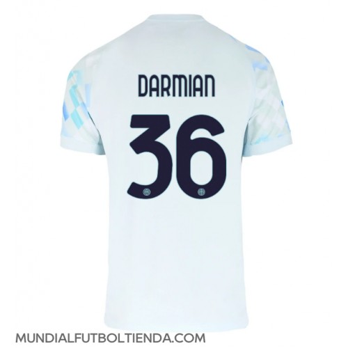 Camiseta Inter Milan Matteo Darmian #36 Segunda Equipación Replica 2025-26 mangas cortas